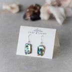 PAUA SHELL EARRINGS | STERLING SILVER DROP EARRINGS