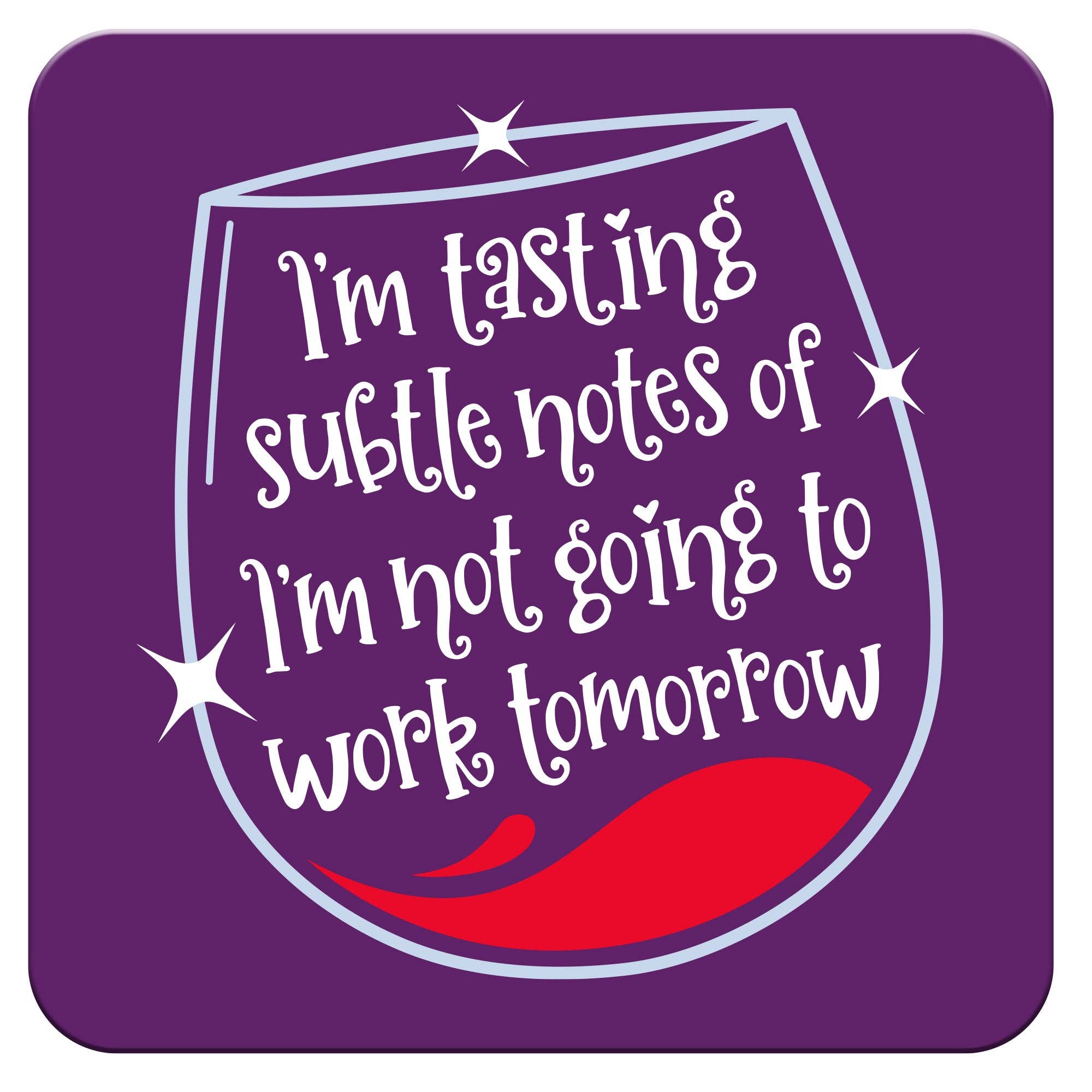 Funny Wine Coaster - Subtle Notes