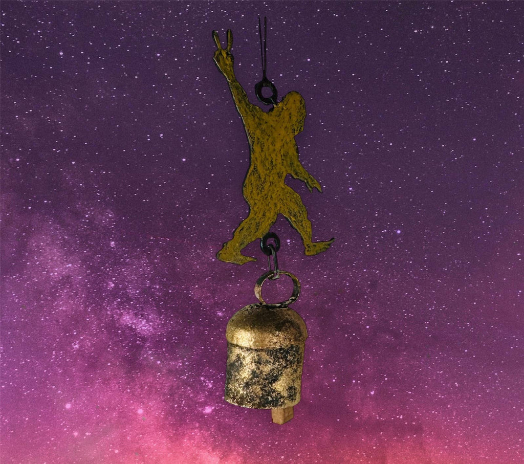 Bigfoot wind chime Peace sign