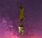 Bigfoot wind chime Peace sign