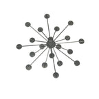 Jeweled Metal Sunburst Wall Decor