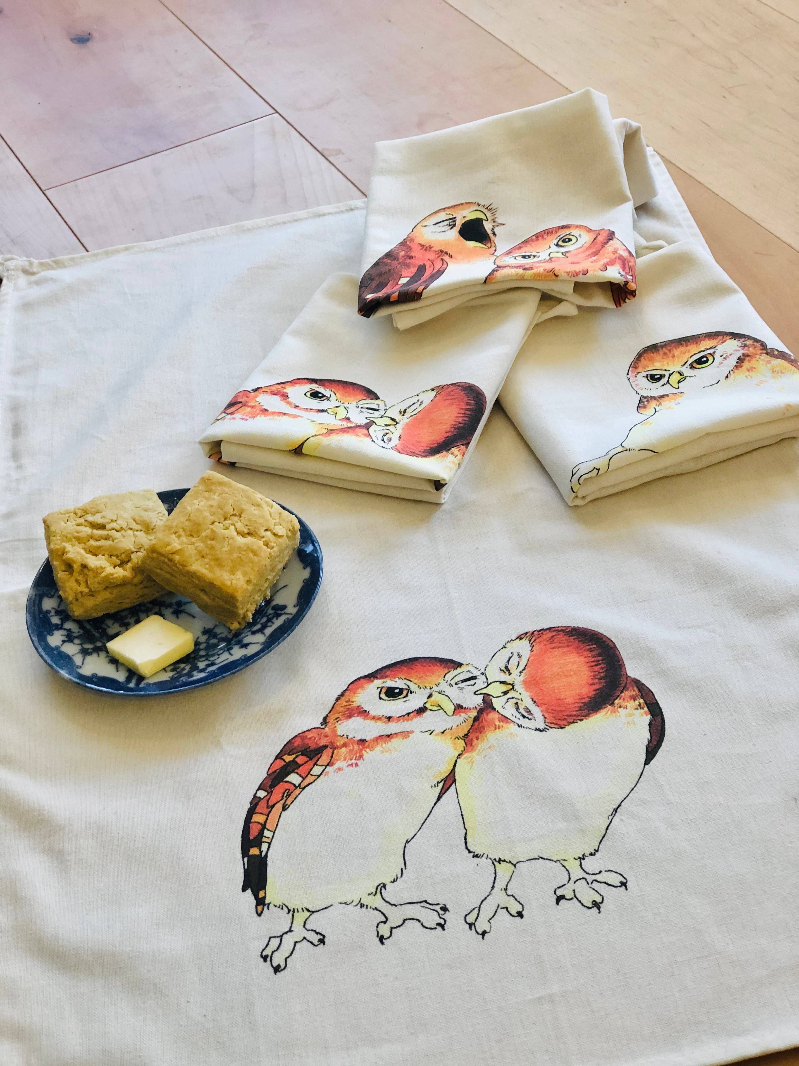 Owl Tea Towel