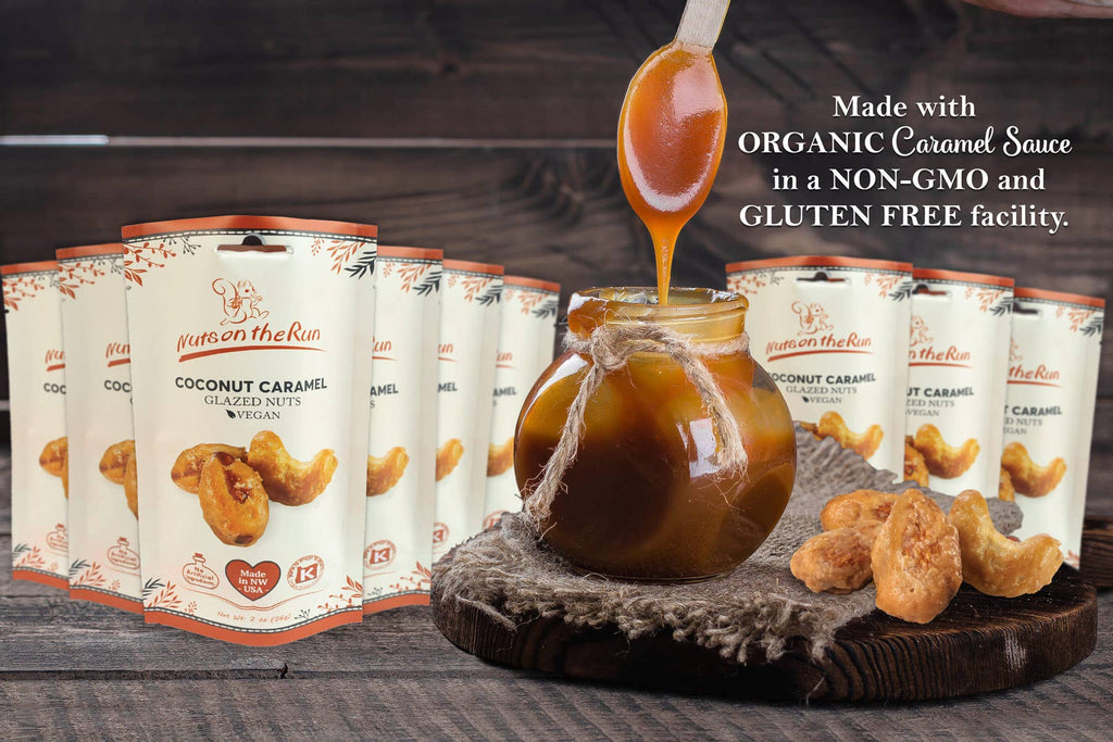Coconut Caramel Glazed Nuts
