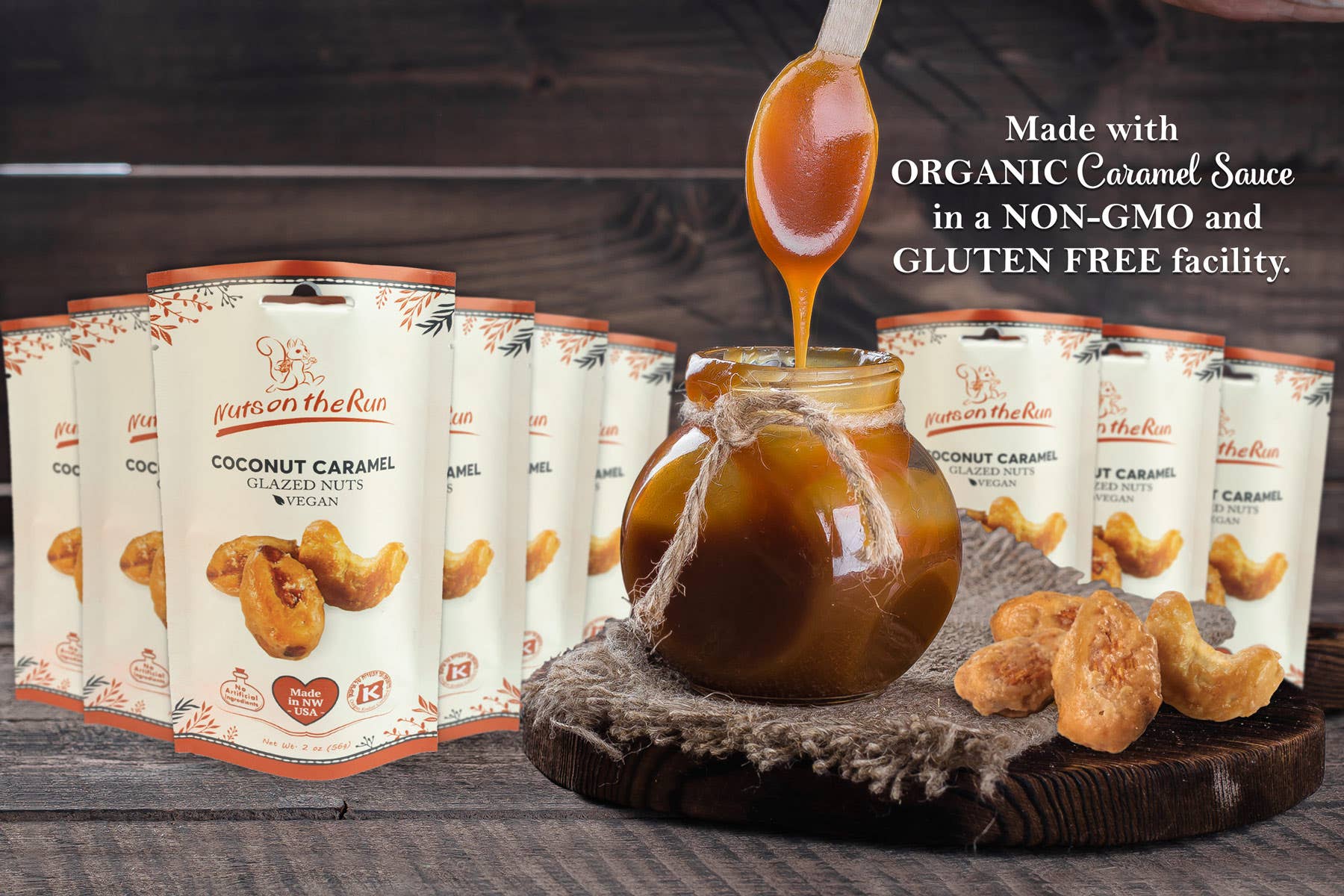 Coconut Caramel Glazed Nuts