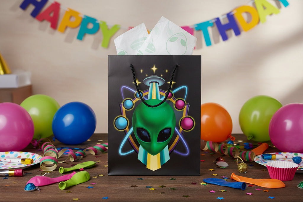 Gift Bag & Tissue Paper - Alien