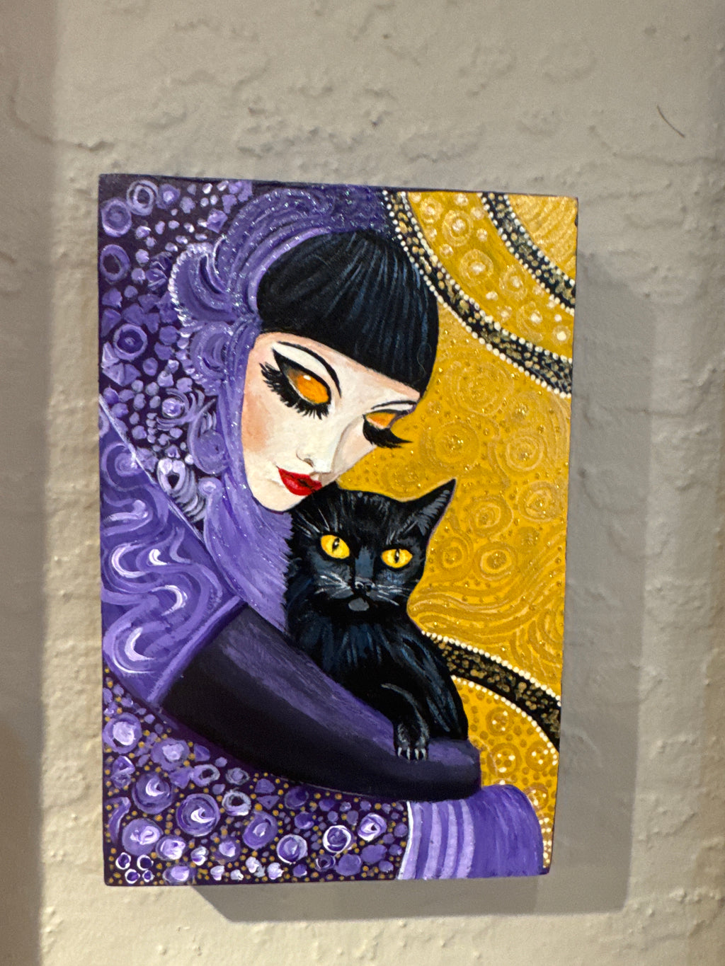 Lady w/Black Cat