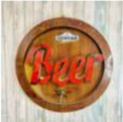 Beer Barrel Top with Tap 3D wall sign