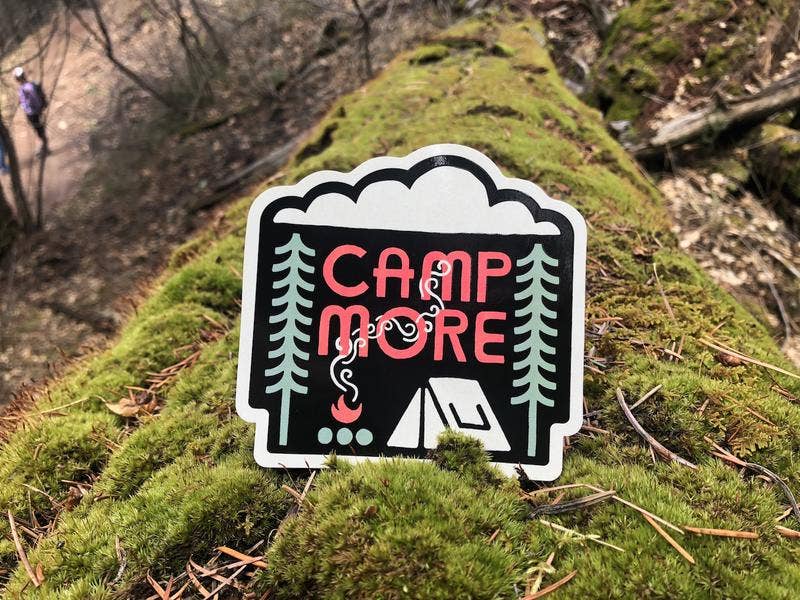 Camping Sticker