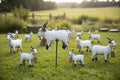 Goat on a stake