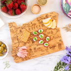 Destination Oregon Cutting Board with Engraved Artwork