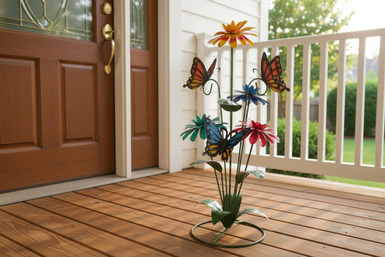 Cayena Bush w/ Butterflies 30"