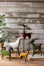 RECYCLED METAL DEER - ONE EACH DESIGN