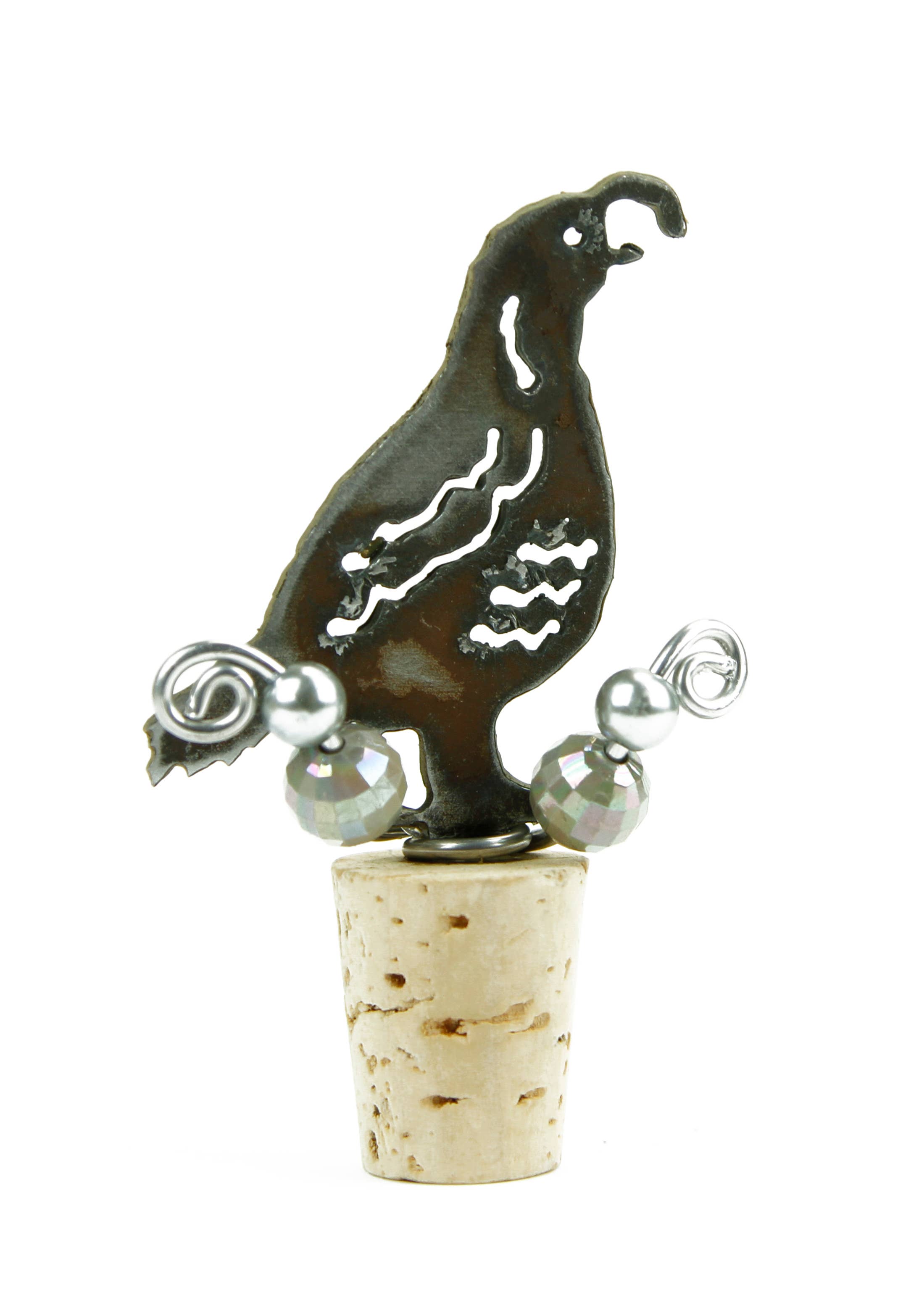 Quail Wine Stopper Kitchen Barware Wine lover Rustic Metal
