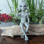 Alien Invasion Peace Dude Male Figurine 10" tall