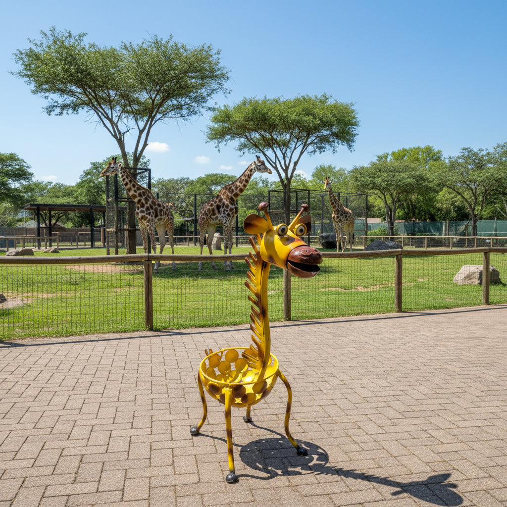 Giraffe plant stand
