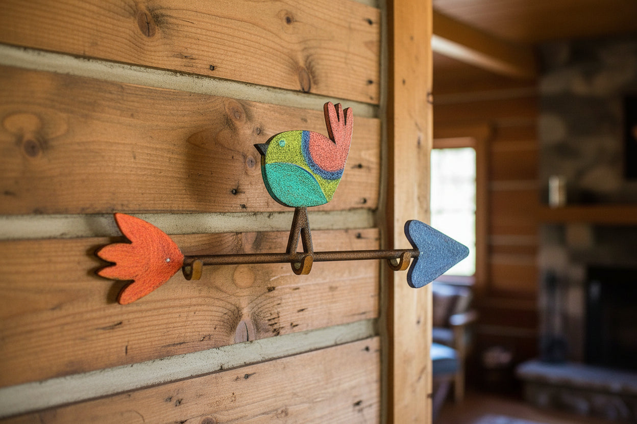 Bird Hooks Walk hook dog leash holder cute gifts recycled