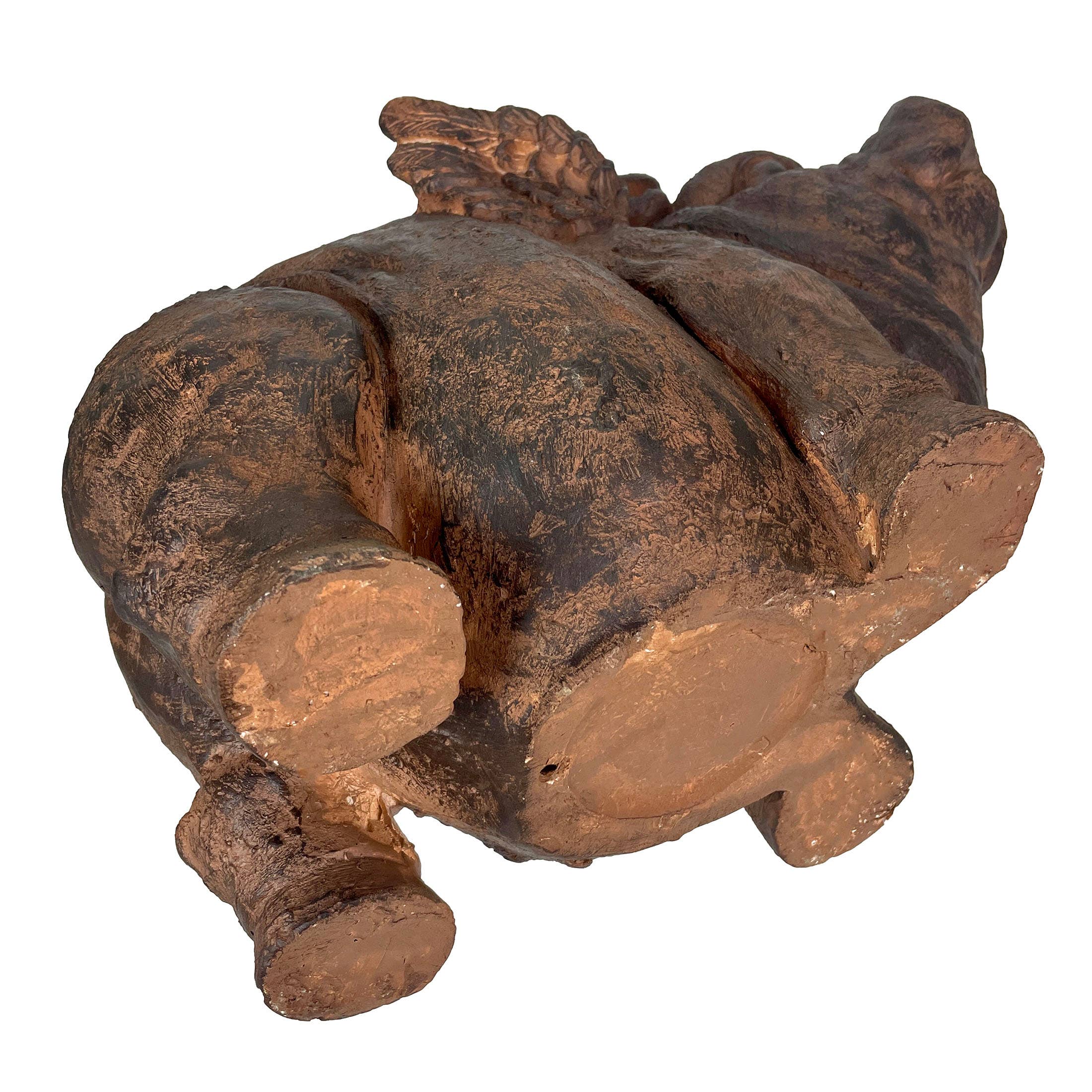 Whimsical Flying Pig Planter with Drain Hole – 17 Inch