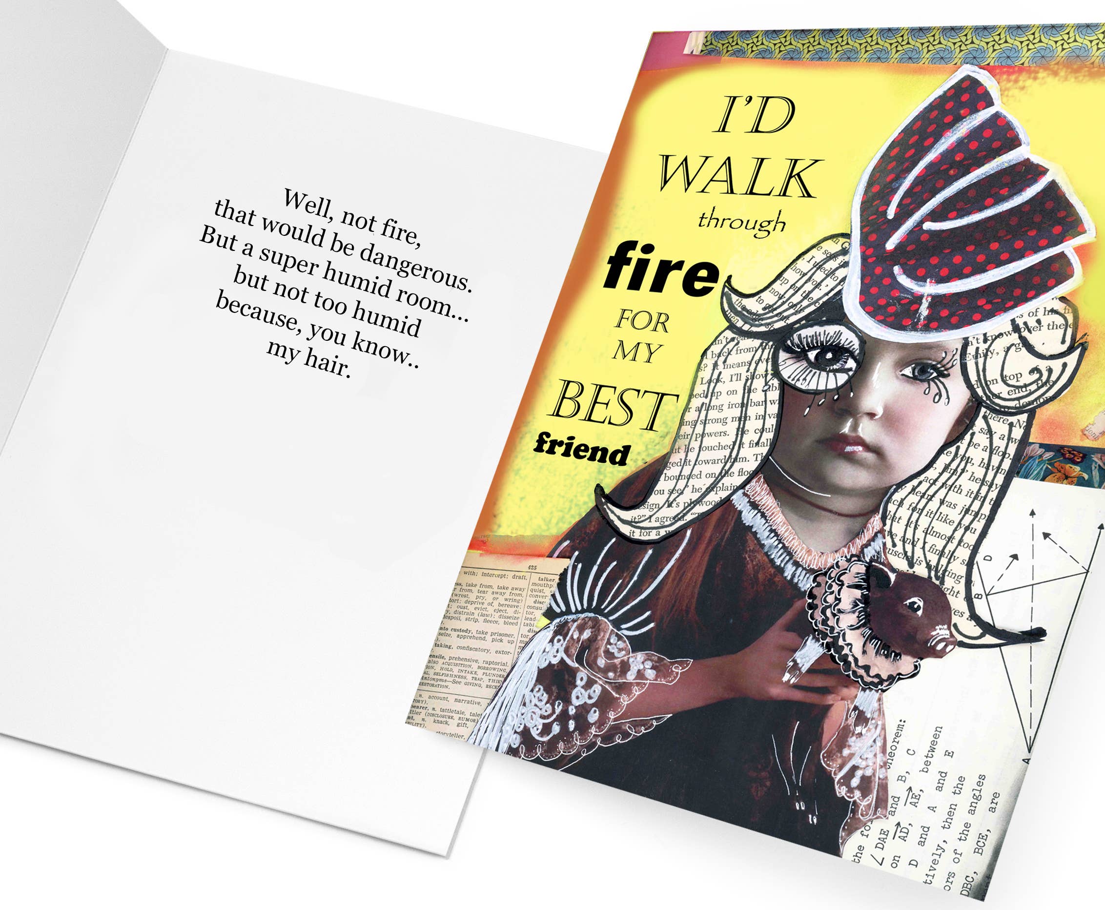 Walk Thru Fire Greeting Card