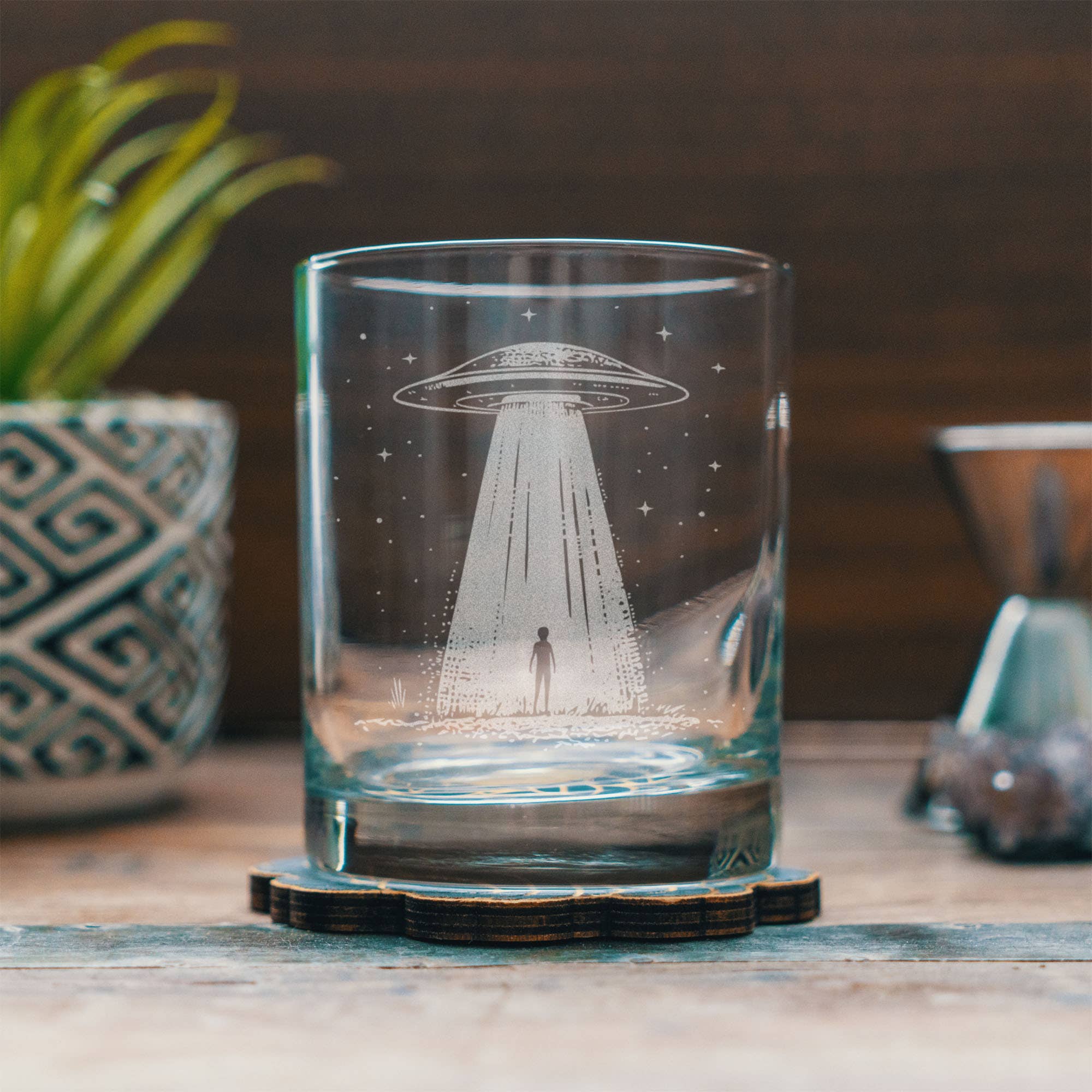UFO Alien Glass
