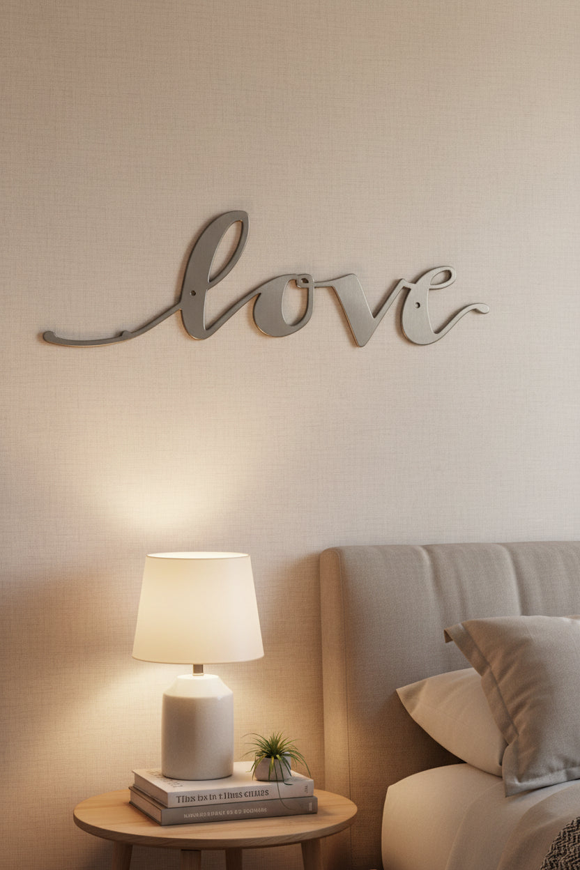 Love Metal Sign 5x11"**