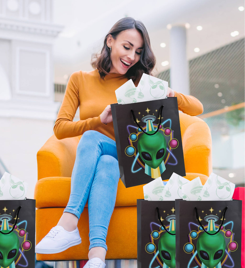 Gift Bag & Tissue Paper - Alien