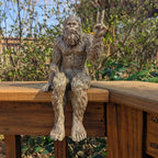 Bigfoot Peace Sign Sasquatch Statue 10 inch H Shelf Sitter