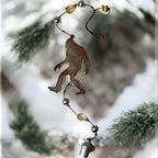 Bigfoot wind chime Sasquatch yeti bell lodge souvenir cabin