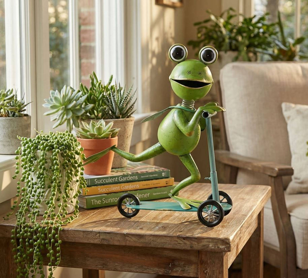 Frog Riding a Scooter Mtl Art