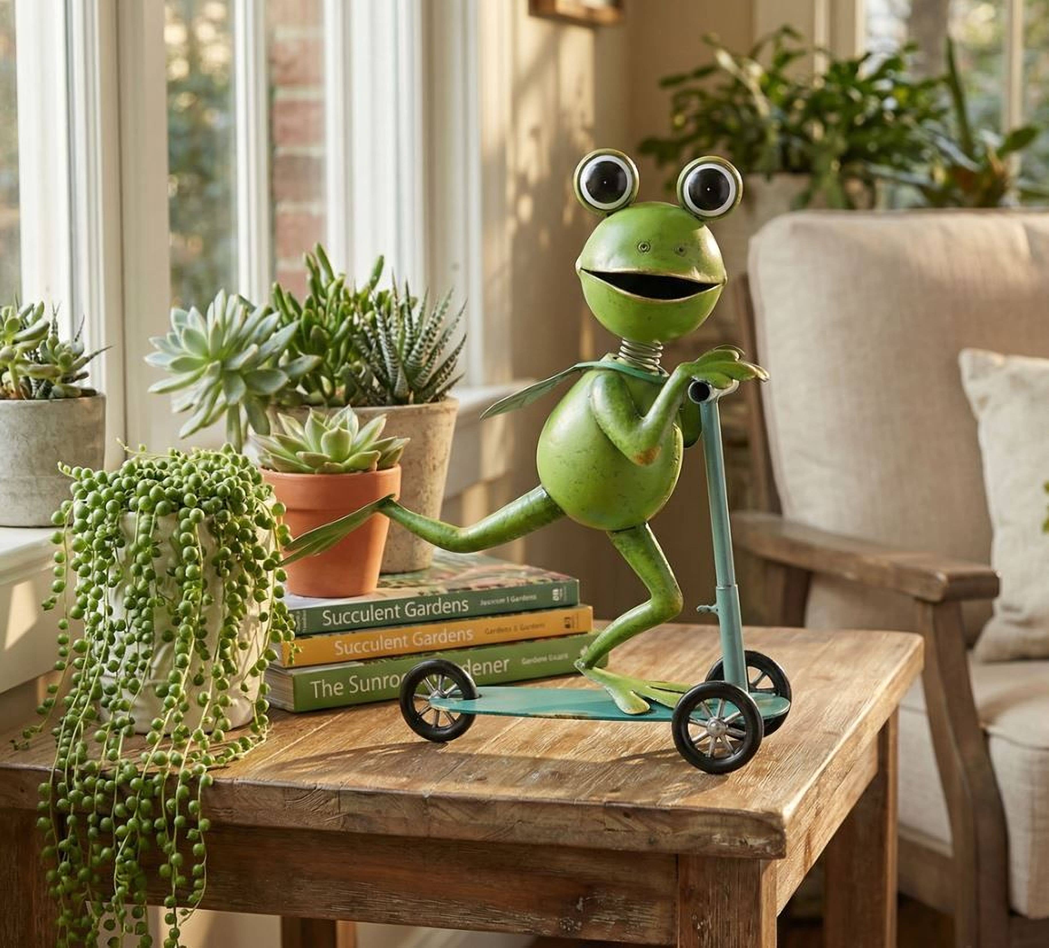 Frog Riding a Scooter Mtl Art