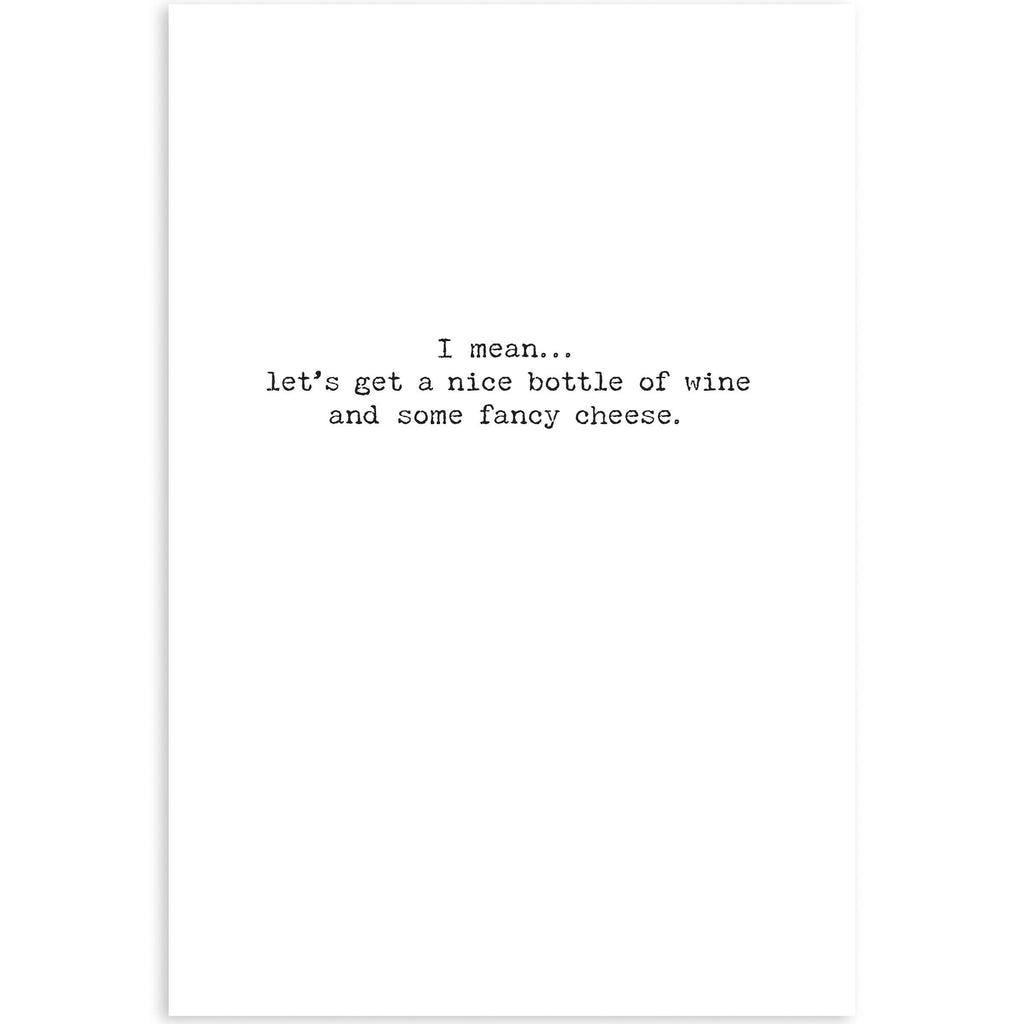 Wine & Cheese Greeting Card