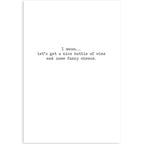 Wine & Cheese Greeting Card