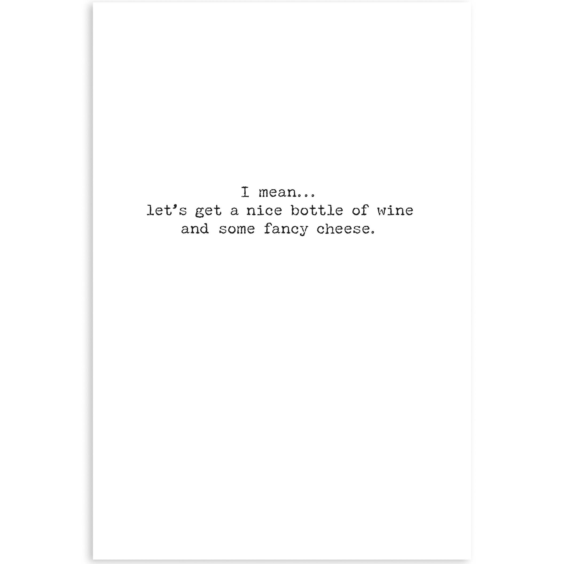 Wine & Cheese Greeting Card