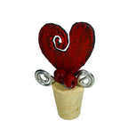 Heart wine stopper cute wine cart bar ware accessory beads