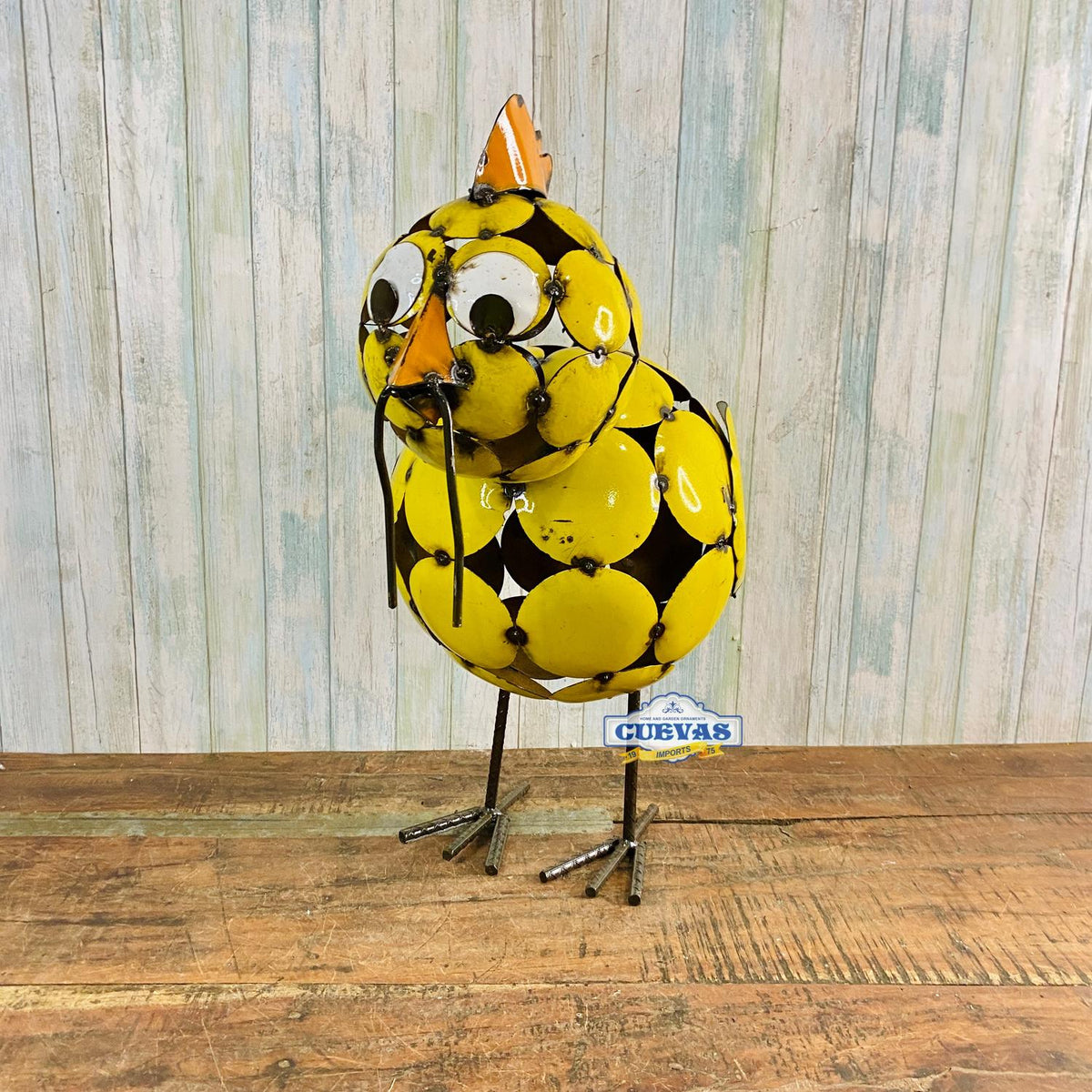 Chick with worm - pollo parado