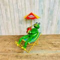 Frog with umbrella