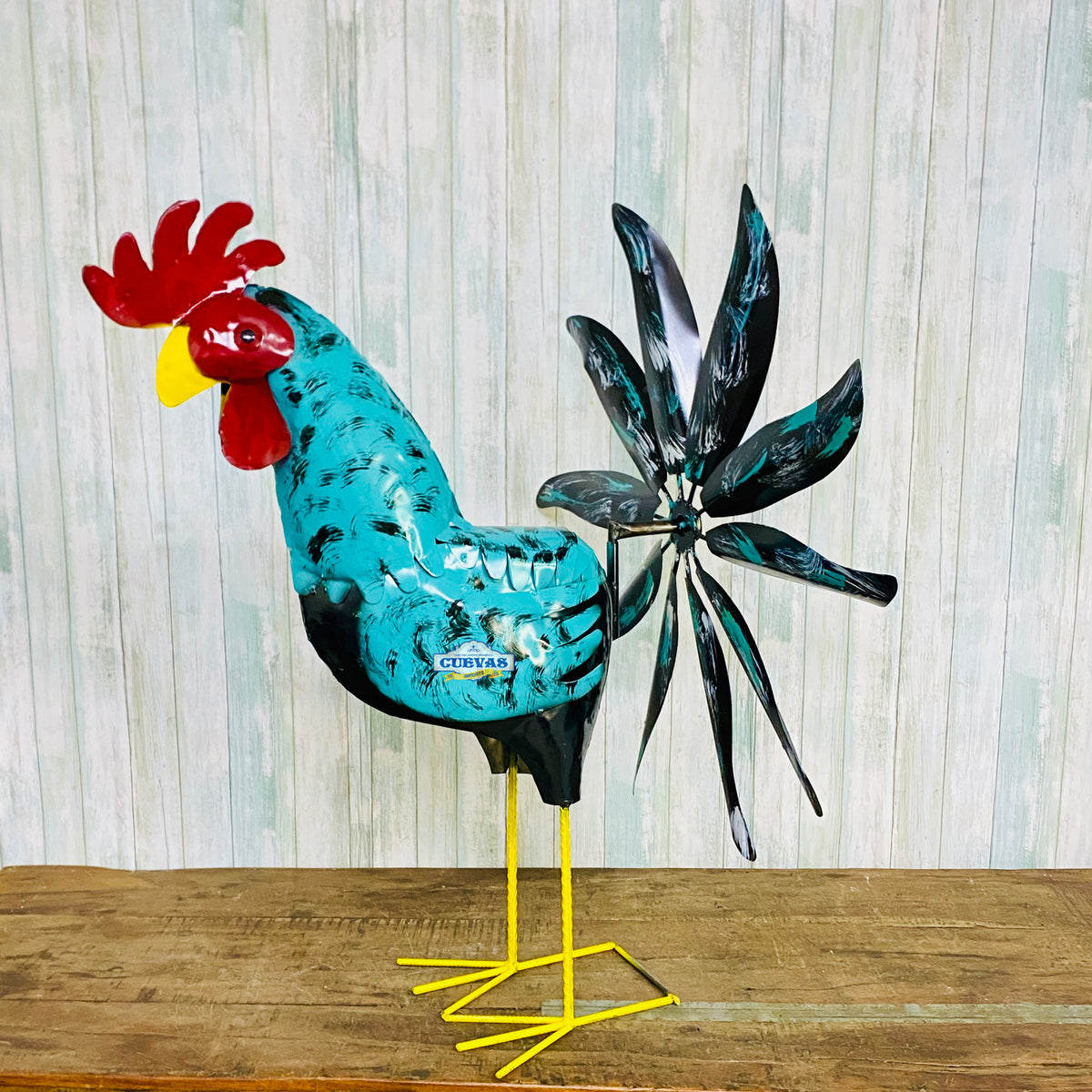 35" Rooster with spinning tail