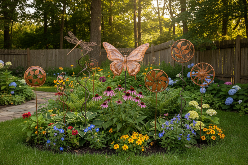 metal lawn ornaments