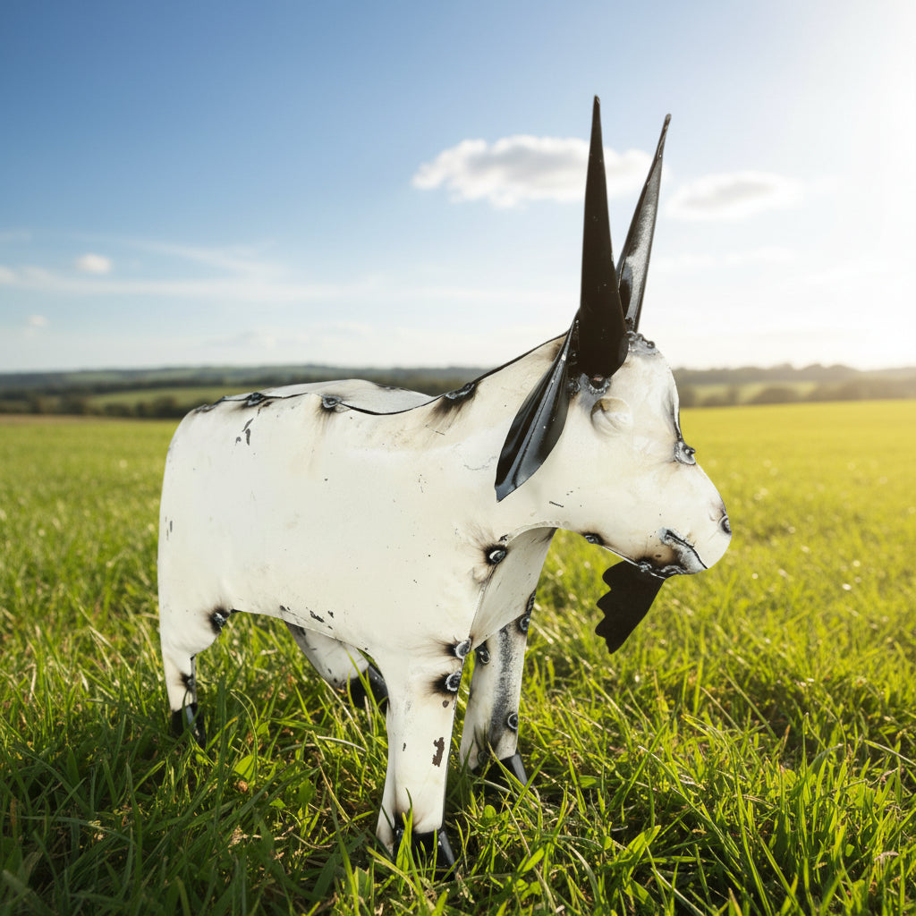 Small Goat Metal Art 15"